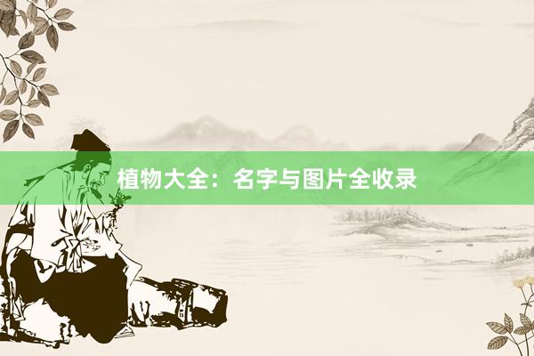 植物大全：名字与图片全收录